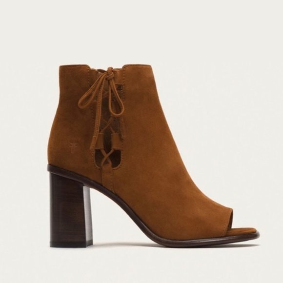 Frye Shoes - Frye Amy Side Ghillie Ankle Booties, Size 7.5